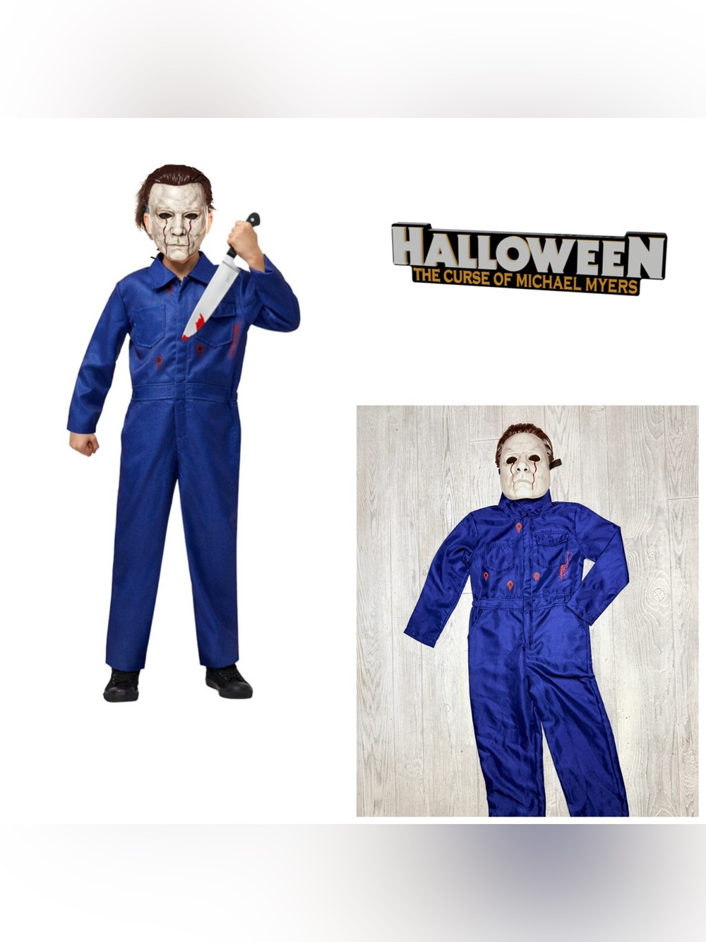 Spooktacular Creations Boys Killer Jumpsuit Halloween Costume cosplay dress up